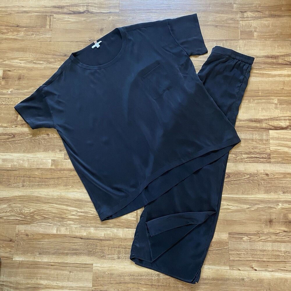 Lunya Black Women's Pajama Set